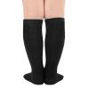 American Trends Kids Soccer Toddler Knee High Long Black Socks for Boys Girls Striped Uniform Sports Tube Baseball Socks 1 Pack Pure Black 6-9 Years view 3