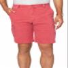 IZOD Men's Pigment Dyed 10.5" Cargo Short, Saltwater Red, 30 view 1