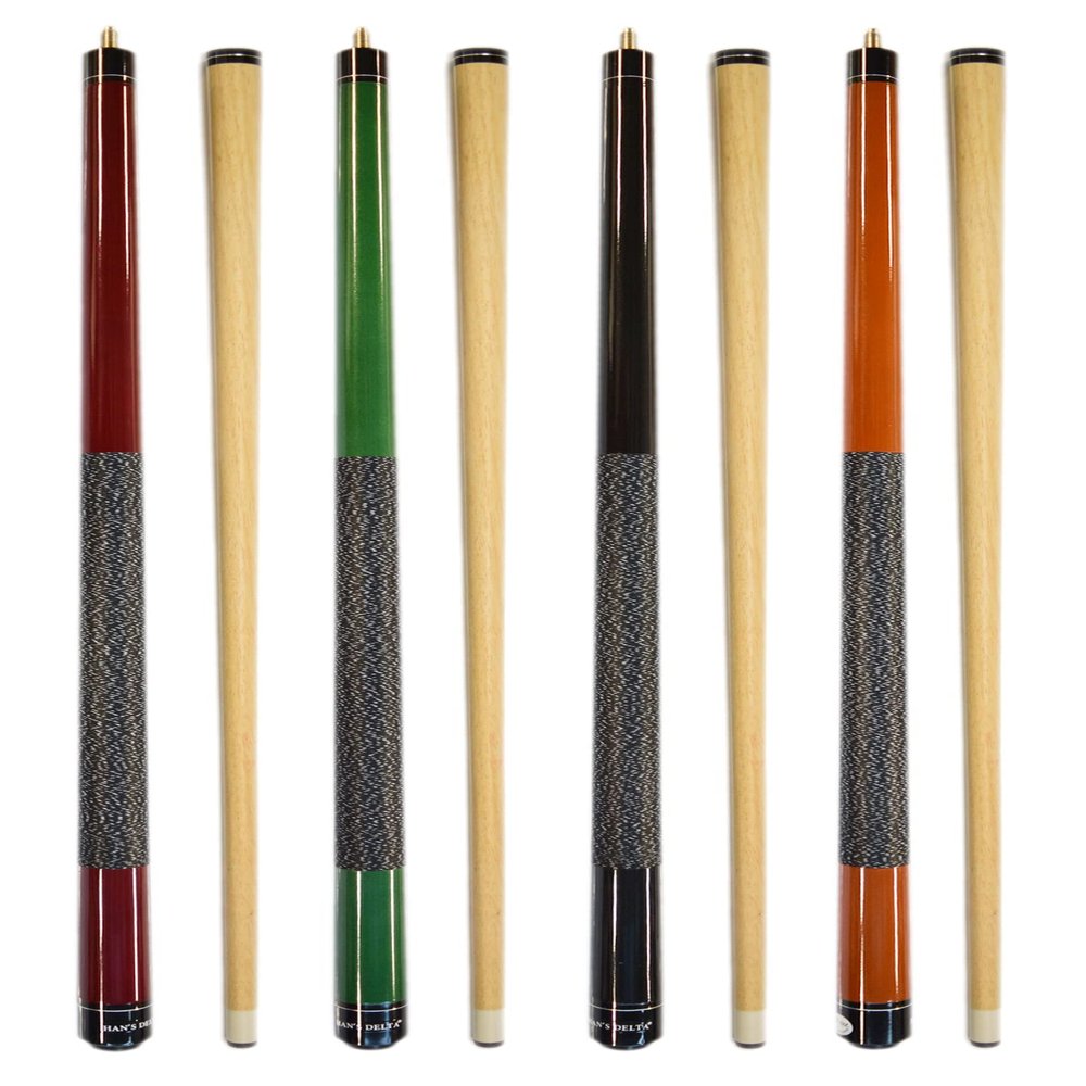 HAN'S DELTA Set of 4 Pool Cues 58" Billiard House Bar Pool Cue Sticks (VJ-1~4)