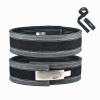 Beastpowergear Lever belt Weight Lifting 10MM Real Leather Lever Belt Powerlifting- Free Strap Lower Back Support for Weightlifting, Deadlifts, Squats, Power Belt- Men & Women (Large, Black/Gray) view 1