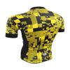 De Soto Skin Cooler Full Zip Tri Top Short Sleeve - FVSC - (Yellow Camouflage, Small) view 2