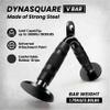 DYNASQUARE Cable Attachments for Home Gym, Made of Heavy Duty Solid Steel, LAT Pulldown Attachment, Weight Machine Accessories, Straight Pull Down Bar, Tricep Rope, Exercise & Double D Handle view 4