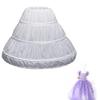 ARTYME 3 Hoops Children Kid Girl Dress Petticoat Crinoline Underskirt For Flower fluffy skirt Underskirt (White, 75cm) view 1
