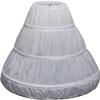 ARTYME 3 Hoops Children Kid Girl Dress Petticoat Crinoline Underskirt For Flower fluffy skirt Underskirt (White, 75cm) view 3
