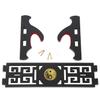 GUIIYLGG Sword Holder Katana Wall Mount 1-Tier Tai Chi icon Velvet Padded Katana Holder Samurai Sword Display Rack Wand Lightsabe Wakizashi Sword Stand Display Hanger view 3