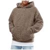 Casual Hoodies for Men Sweatshirt Pullover Hoodie Long Sleeve Fall Winter Workout Hooded Sweatshirts (L, Gray) view 3