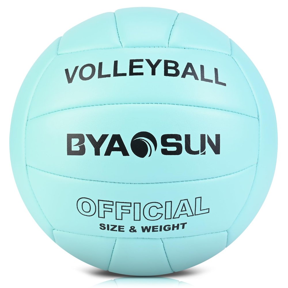 BYAOSUN Soft Official Volleyball for Indoor Outdoor Beach, Size 5 Training Volleyball for Beginner Teenager Adult