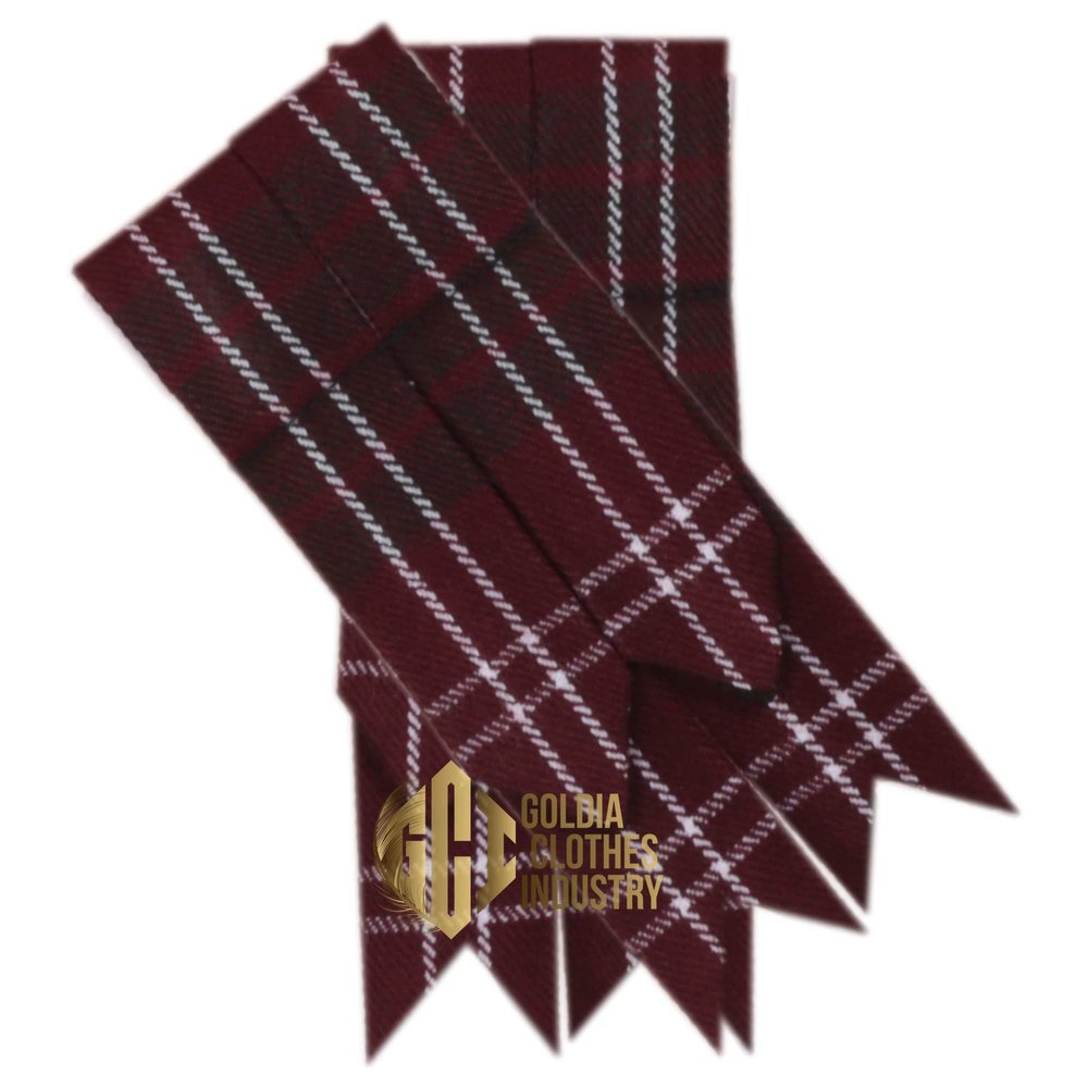 Goldia Clothes Industry Kilts Hose Flashes I Scottish Traditional Socks Flashes (Crawford Tartan)