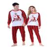 Benaive Matching Family Christmas Holiday Pjs Pajamas Set for Women Men Sleepwear (White & Red, Reindeer, Men-Large) view 3