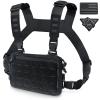 WYNEX Tactical Chest Rig Pack for Men, Running Chest Bag with Front Loop Airsoft Recon Chest Rigs for Hunting Outdoor EDC Combat Patch Included view 1