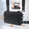 WYNEX Tactical Chest Rig Pack for Men, Running Chest Bag with Front Loop Airsoft Recon Chest Rigs for Hunting Outdoor EDC Combat Patch Included view 3