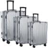 Sadnyy 3 Pieces Clear Luggage Cover PVC Suitcase Luggage Protector Waterproof Cover(Gray Border,Regular Style) view 1