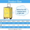 Sadnyy 3 Pieces Clear Luggage Cover PVC Suitcase Luggage Protector Waterproof Cover(Gray Border,Regular Style) view 2