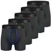 CSYER Men Boxer Briefs Mesh Knit Fast Dry Performance Sport Underwear No Ride-up with Fly 5pcs L view 1