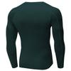 Dark Green Men's Compression Shirt Long Sleeve Athletic Workout T-Shirts Top Active Sport Baselayer Undershirt Cool Dry view 3
