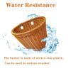 Bike Basket, Front Handlebar Storage Basket with Adjustable Leather Straps, Bicycle Accessories, Hand Woven, Waterproof (Brown(11 * 8.5 * 8 in) view 3