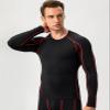 Men's Compression Shirt Long Sleeve Athletic Workout T-Shirts Top Active Sport Baselayer Undershirt Gear Shirt Dry Fit view 2