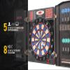 WIN.MAX Electronic Dart Board Cabinet Set, LED Electric Digital Soft Tip Dart Boards for Adults with Cabinet, up to 16 Players, 38 Games and 211 Variations with 12 Soft Tip Dartboard Set (Silver) view 4