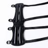 Archery Leather Arm Guard Long 4 Straps Forearm Protective Gear Hunting Arrow Bow (2PCS) view 3