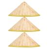 3pcs Woven Hat Asian Straw Hat Rain Hats Performance Hats Farmer Hats Natural Fishing Hat Farmer Hat view 1