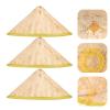 3pcs Woven Hat Asian Straw Hat Rain Hats Performance Hats Farmer Hats Natural Fishing Hat Farmer Hat view 3