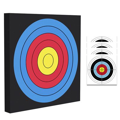 FENJANER Archery Target for Backyard Youth EVA Arrow Target Square Moving Foam Targets for Outdoor Shooting Practice Training Compound Bow and Recurve Bow