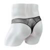 JEsilunmaMY Elephant Nose Bikini Briefs for Men Low Rise Mesh Sheer Long Pouch Underwear See Through Breathable Thong Panties (Black,Medium) view 4