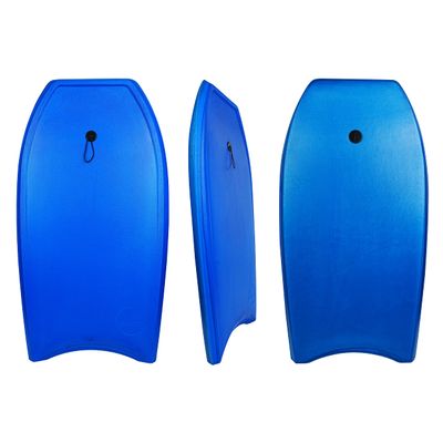 ATUNAS Body Boards, 33"-43" Bodyboard for Beach with Wrist Leash, Solid PE/EVA Closed-Cell Waterproof Foam, Surfing for Kids and Adults (Navy Blue, 37 inch)