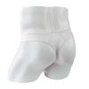 JEsilunmaMY Mens Elephant Nose Underwear See Through Low Rise Long Pouch Bikini Briefs Mesh Sheer Breathable Thong Panties (White,Large) view 4