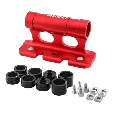Fancyes Bike Fork Mount, Thru Axle Carrier Bicycle Stand Holder, Quick Release Car Roof Mount, Versatile Bicycle Front Fork for Truck Bed Trailer, Red
