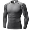 SPVISE Compression Shirt Men Long Sleeve Workout Gym Baselayer Top Grey view 1
