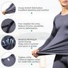 SPVISE Compression Shirt Men Long Sleeve Workout Gym Baselayer Top Grey view 4