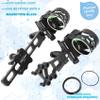 5-Pin Compound Bow Sight - with Level & Height Micro-Adjustable, Aluminum Alloy Hunting Sight for Right/Left Hand, Includes Sight Light & Tools (Short) view 2