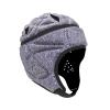 Soft Shell Football Helmet Scrum Cap 7v7 Rugby Helmet Padded Helmet Goalkeeper Adjustable Soccer Goalie Helmet Flag Football Helmet for Child Youth Adult (Grey Purple, Large with 23"-25") view 1