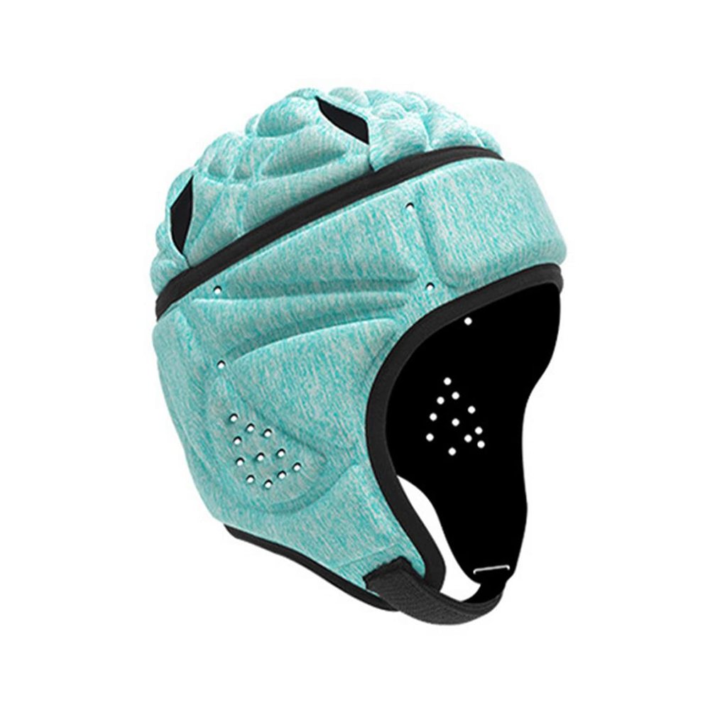 Soft Shell Football Helmet Scrum Cap 7v7 Rugby Helmet Padded Helmet Goalkeeper Adjustable Soccer Goalie Helmet Flag Football Helmet for Child Youth Adult (Green, Large with 23"-25")