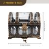 BESPORTBLE Pirate Treasure Chest for Kids - Plastic Treasure Box with Lock and Key, for Christmas Stuffers, Halloween Treat Bags, Birthday Goodie Bags & Classroom Reward, for Kids 3-12 view 3