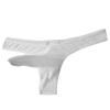 JEsilunmaMY Elephant Nose Bikini Briefs for Men Low Rise Mesh Sheer Long Pouch Underwear See Through Breathable Thong Panties (White,Large) view 2