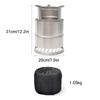 DUTIL Wood Stove,Stainless Steel Camping Backpacking Stove,Bonfire Fire Pit, Outdoor Wood Burning Firepit, with Portable Carry Bag, for Camping, Cooking, Heating view 2