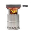 DUTIL Wood Stove,Stainless Steel Camping Backpacking Stove,Bonfire Fire Pit, Outdoor Wood Burning Firepit, with Portable Carry Bag, for Camping, Cooking, Heating view 4