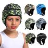 Soft Shell Football Helmet Scrum Cap 7v7 Rugby Helmet Padded Helmet Goalkeeper Adjustable Soccer Goalie Helmet Flag Football Helmet for Child Youth Adult (Fluorescent Yellow, Medium with 19"-21") view 4