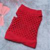 sowaka 2 Pairs Mesh Gloves Fingerless Fishnet Neon ShortStretchyGlove for Women 80S Costume Dress up Halloween Parties (Red) view 2