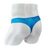 JEsilunmaMY Elephant Nose Bikini Briefs for Men Low Rise Mesh Sheer Long Pouch Underwear See Through Breathable Thong Panties (Blue,Medium) view 4