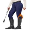 Willit Women's Fleece Riding Breeches Winter Horse Riding Pants Tights Equestrian Thermal Schooling Tights Navy Blue XXL view 1