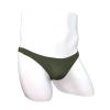 JEsilunmaMY See Through Underwear for Men Ice Silk Low Rise Pouch Mini Bikini Briefs Solid Comfortable Underpants Swimwear (Green2,One Size) view 3