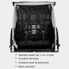 Veelar Bike Trailer & Stroller 2 in 1 Double Seat for Toddlers, Kids, Child Bicycle Carrier Jogger (Gray) view 4