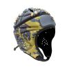 Soft Shell Football Helmet Scrum Cap 7v7 Rugby Helmet Padded Helmet Goalkeeper Adjustable Soccer Goalie Helmet Flag Football Helmet for Child Youth Adult (Grey and Yellow, Large with 23"-25") view 1