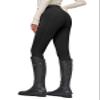Willit Women's Fleece Riding Breeches Winter Horse Riding Pants Tights Equestrian Thermal Schooling Tights Black S view 2