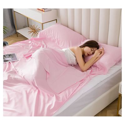 Sleeping Bag Liners Ultralight Tencel Sleeping Bag, Portable Adult Sleeping Bag, Single Double Clean Sleeping Bag Liner, for Outdoor Camping Travel Hotel Bedding