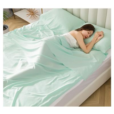 Sleeping Bag Liners Portable Adult Sleeping Bag, Clean and Comfortable Tencel Sleeping Bag Liner, for Outdoor Camping Travel Sleeping Bags, Suitable for Single and Double