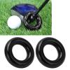 VGEBY Weighting Ring, 2pcs Bat Weight Round Glossy Trainning Swing Weight Donut for Warm Up Baseball Accessories (Black) Accessories Rings Swing Donut view 1